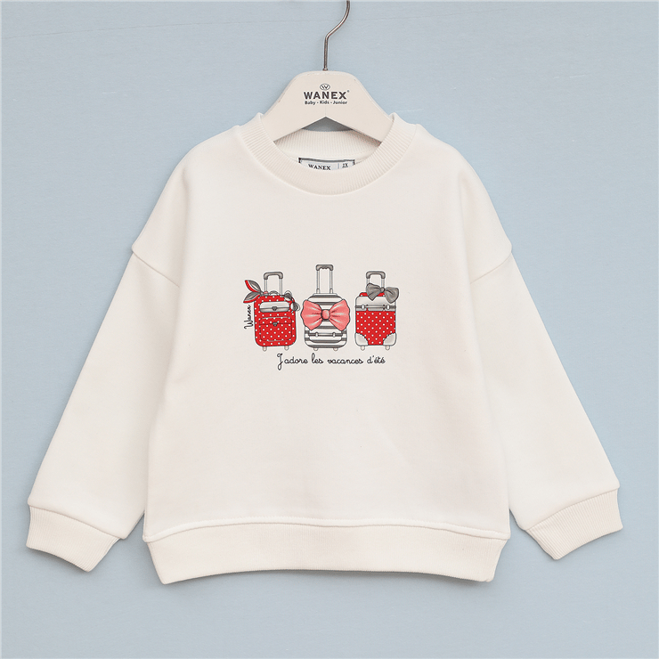 Kız Çocuk Uzun Kol Kalın Sweat - 32370