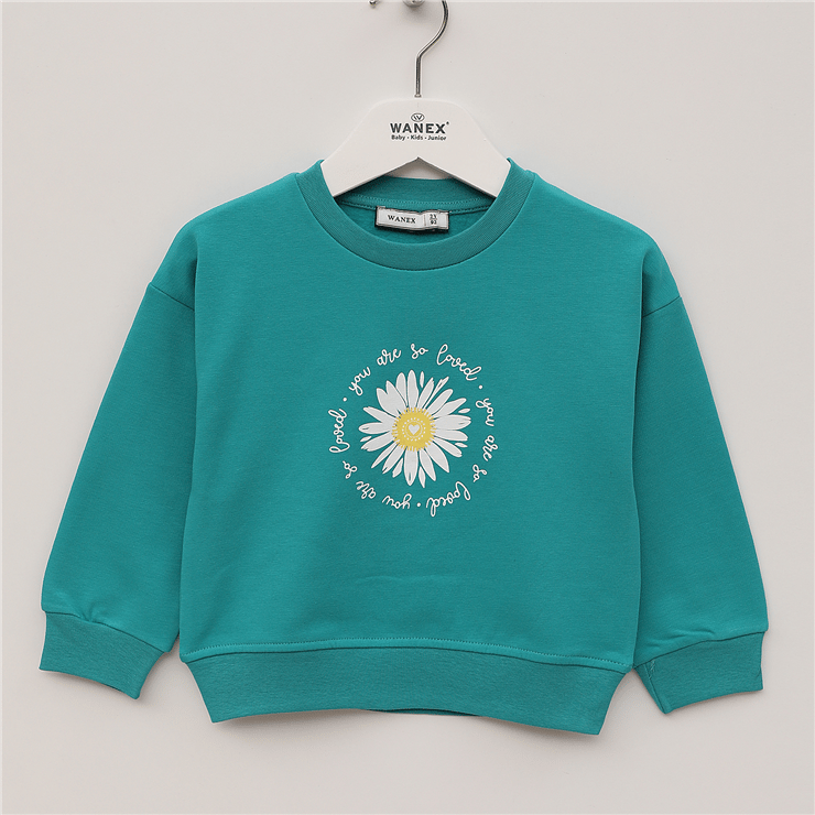 Kız Çocuk Uzun Kol Kalın Sweat - 32609