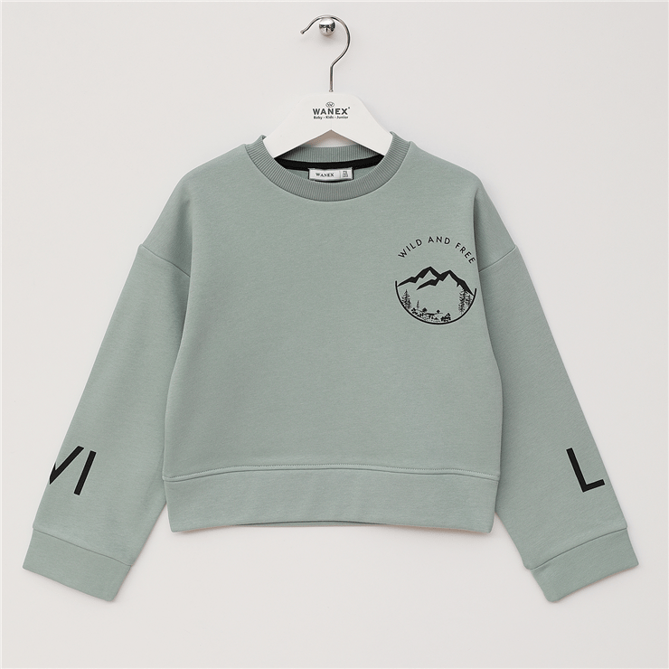 Kız Çocuk Uzun Kol Kalın Sweat - 32355