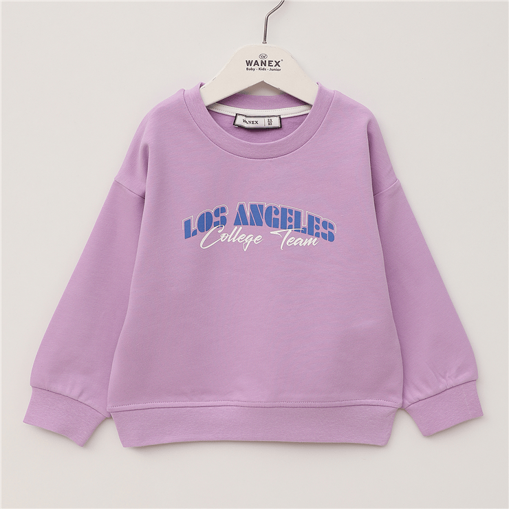 Kız Çocuk Uzun Kol Kalın Sweatshirt - 32597
