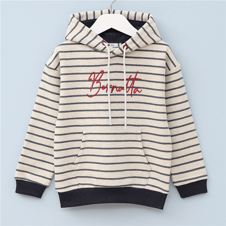 Erkek Çocuk Uzun Kol Kalın Kapüşonlu Sweat - 16300