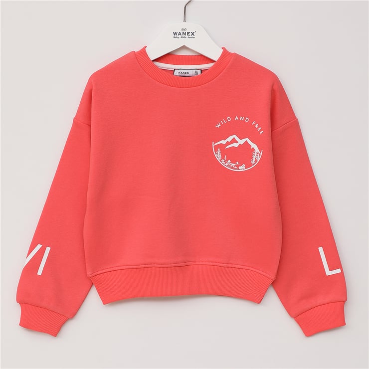 Kız Çocuk Uzun Kol Kalın Sweat - 32355