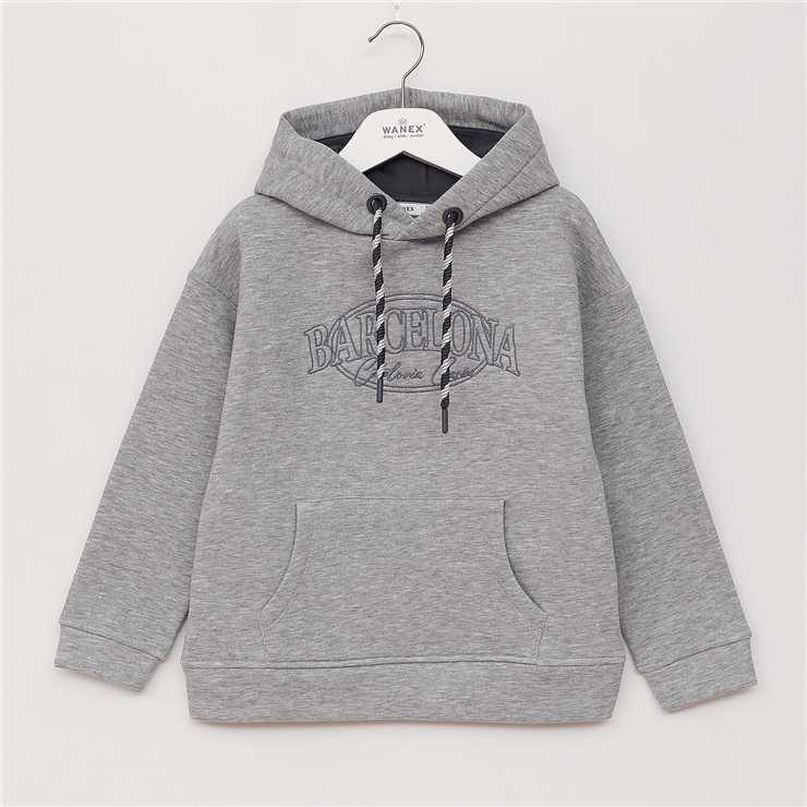 Erkek Çocuk Uzun Kol Kalın Kapüşonlu Sweat - 16640