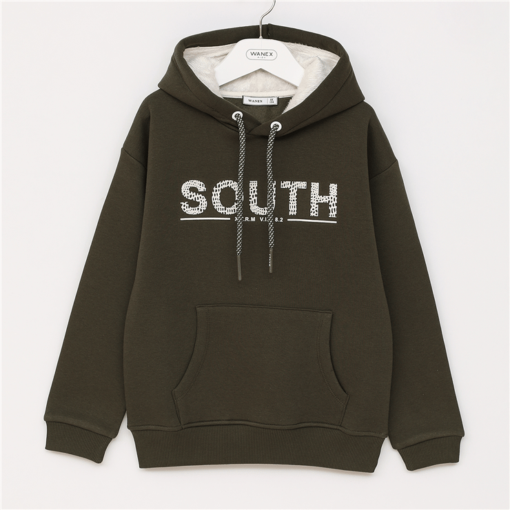 Erkek Çocuk Uzun Kol Kalın Kapüşonlu Sweat - 16549