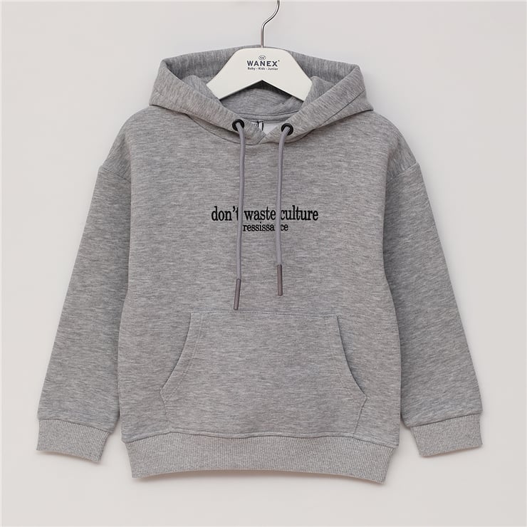 Erkek Çocuk Uzun Kol Kalın Kapüşonlu Sweat - 16657