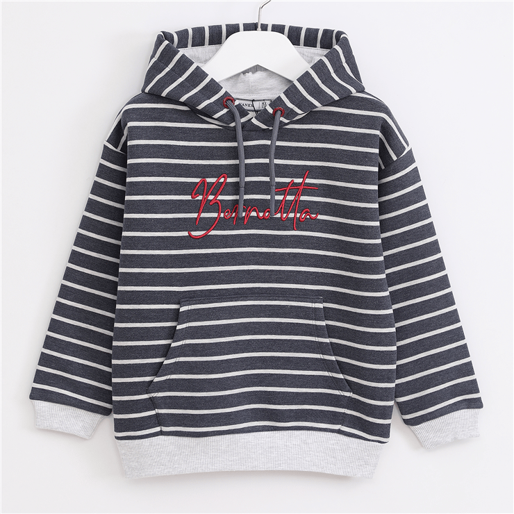 Erkek Çocuk Uzun Kol Kalın Kapüşonlu Sweat - 16300