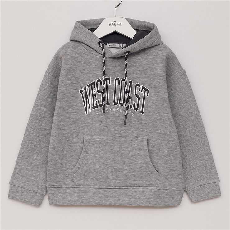 Erkek Çocuk Uzun Kol Kalın Kapüşonlu Sweat - 16721