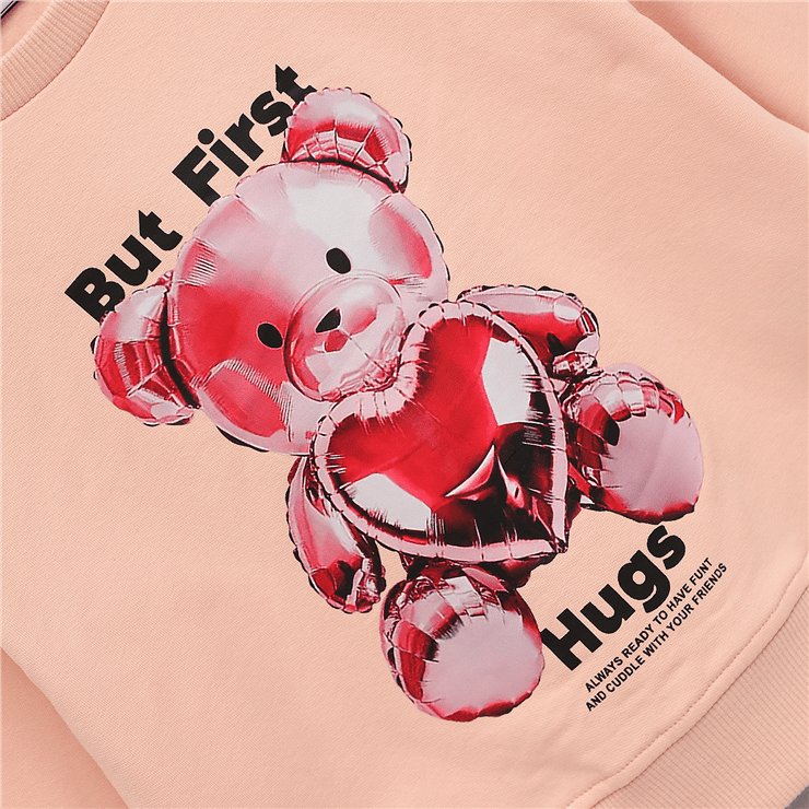 Kız Çocuk Uzun Kol Kalın Sweatshirt - 32681