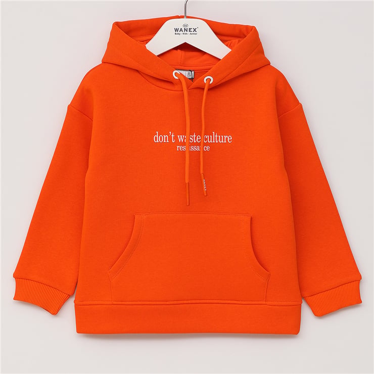 Erkek Çocuk Uzun Kol Kalın Kapüşonlu Sweat - 16657