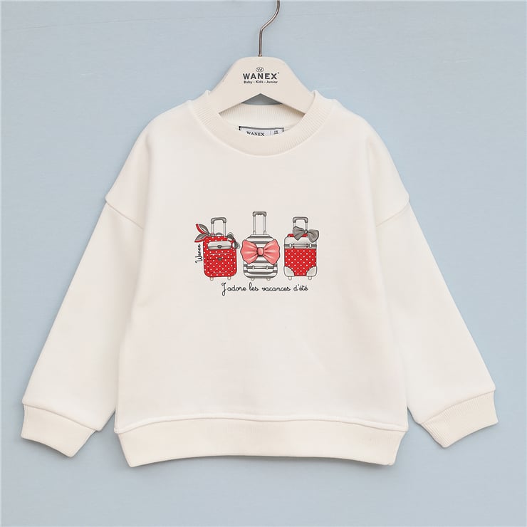 Kız Çocuk Uzun Kol Kalın Sweat - 32370