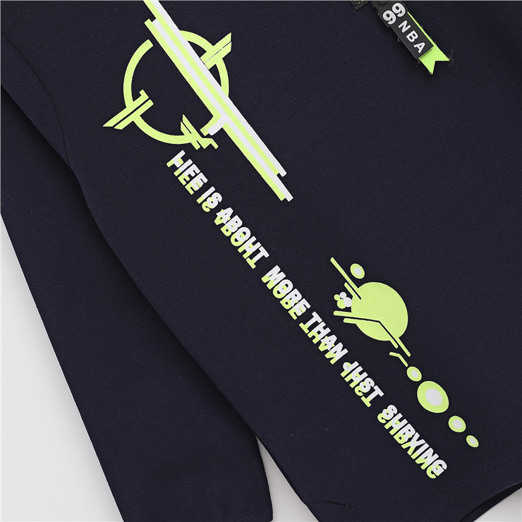 Erkek Çocuk Kapüşonlu Mevsimlik Sweatshirt - 15767