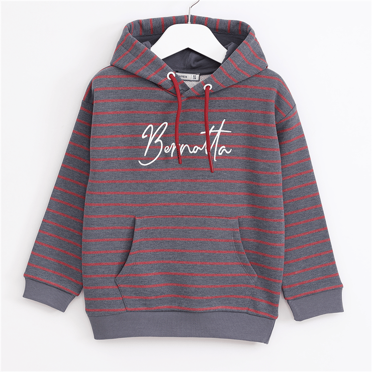 Erkek Çocuk Uzun Kol Kalın Kapüşonlu Sweat - 16300