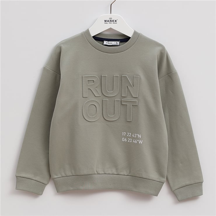 Erkek Çocuk Uzun Kol Kalın Sweatshirt - 16167