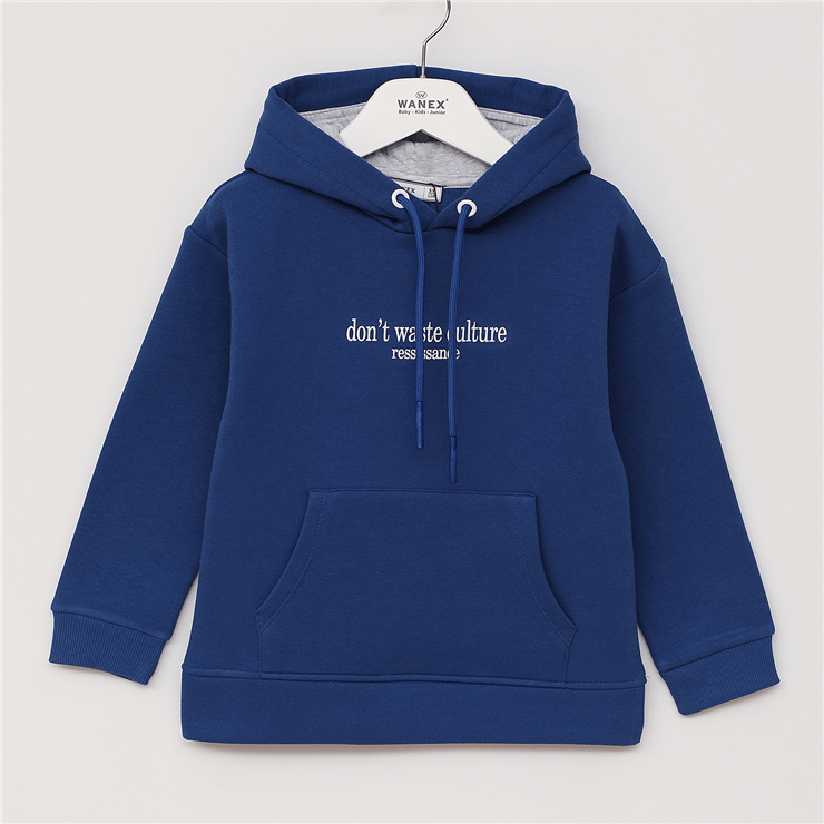 Erkek Çocuk Uzun Kol Kalın Kapüşonlu Sweat - 16657