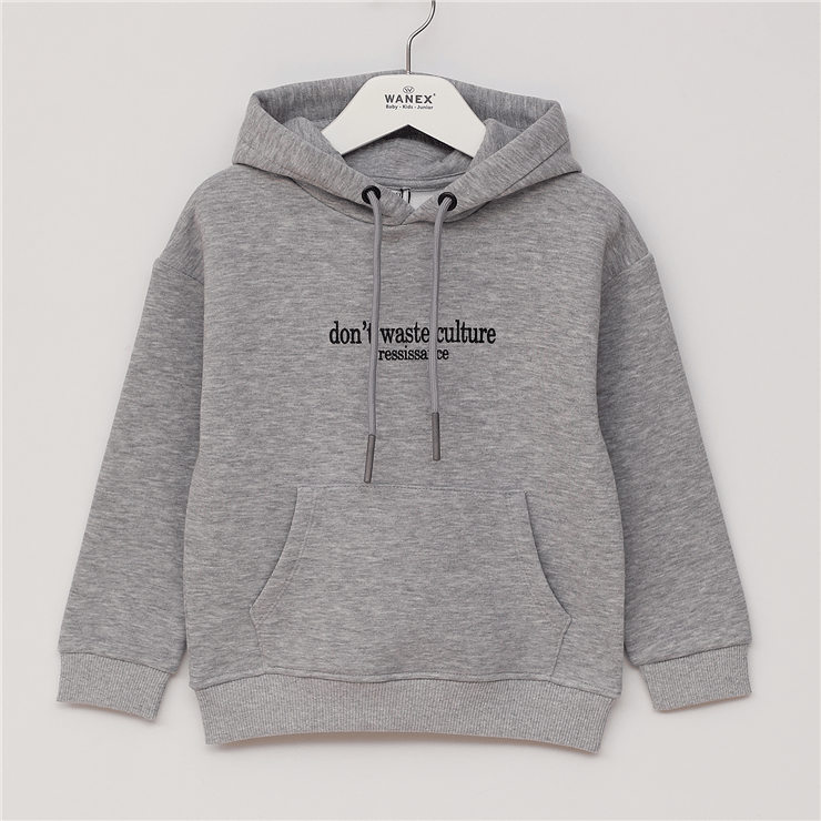Erkek Çocuk Uzun Kol Kalın Kapüşonlu Sweat - 16657