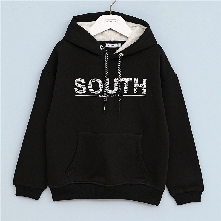 Erkek Çocuk Uzun Kol Kalın Kapüşonlu Sweat - 16549
