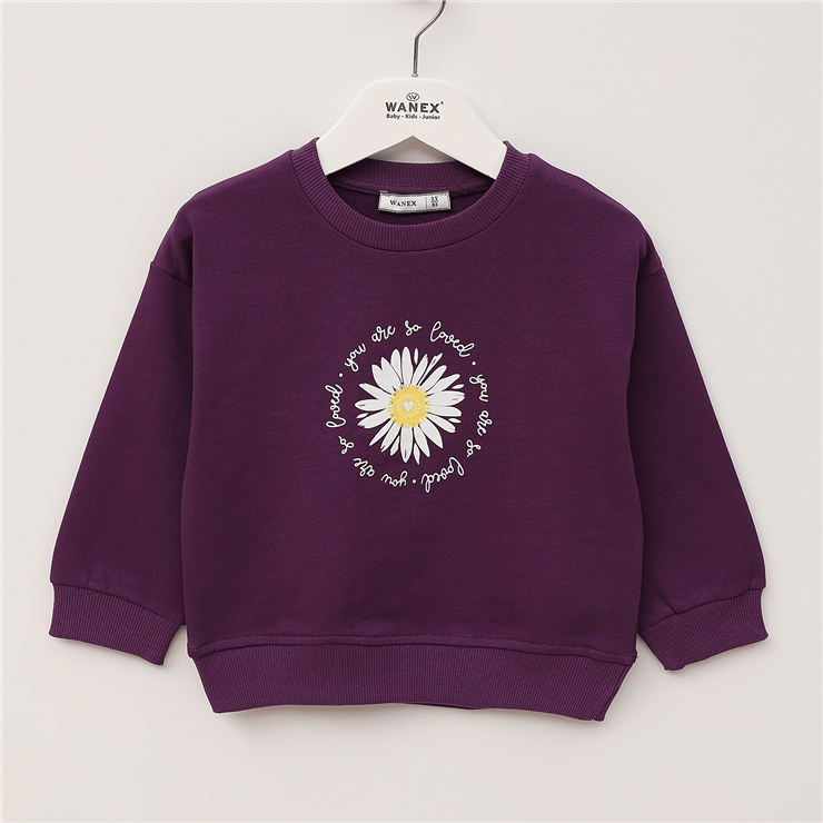 Kız Çocuk Uzun Kol Kalın Sweat - 32609