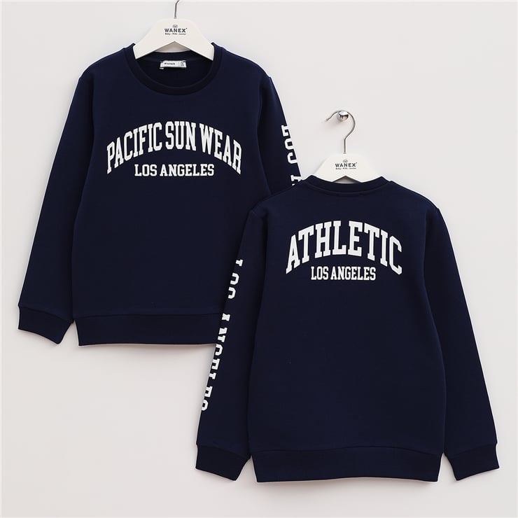 Erkek Çocuk Uzun Kol Kalın Sweatshirt - 16209