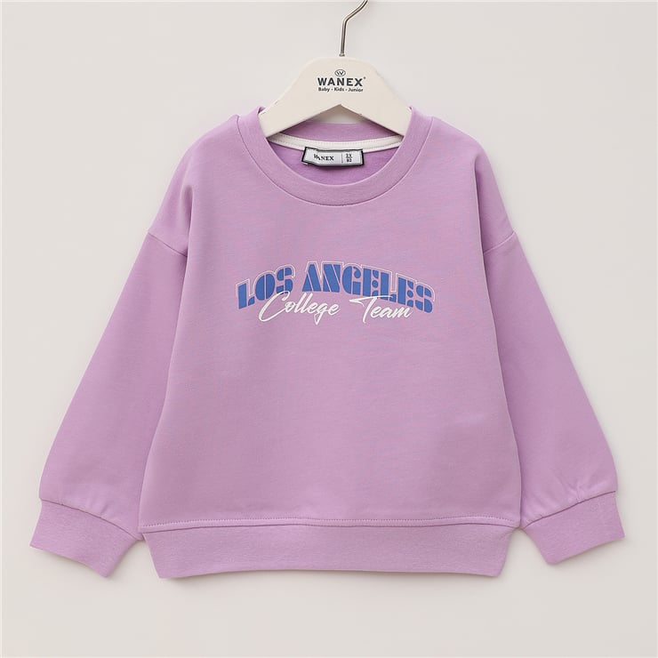 Kız Çocuk Uzun Kol Kalın Sweatshirt - 32597