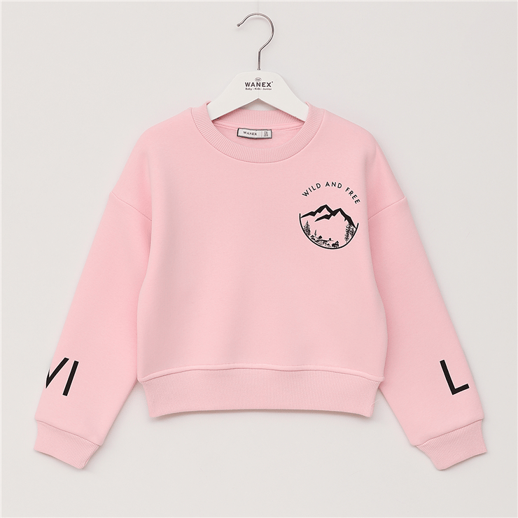 Kız Çocuk Uzun Kol Kalın Sweat - 32355