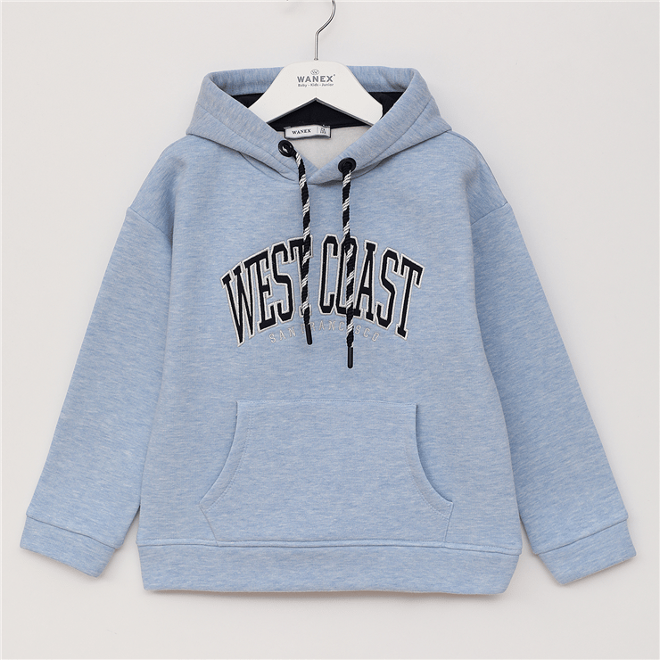 Erkek Çocuk Uzun Kol Kalın Kapüşonlu Sweat - 16721
