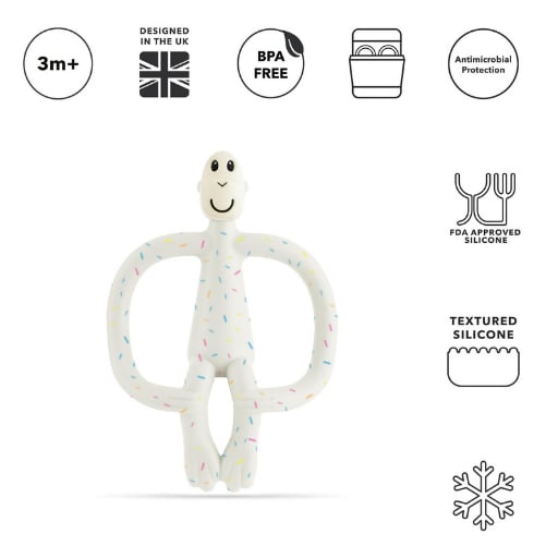 Matchstick Monkey Silikon Diş Kaşıyıcı Monkey Konfeti