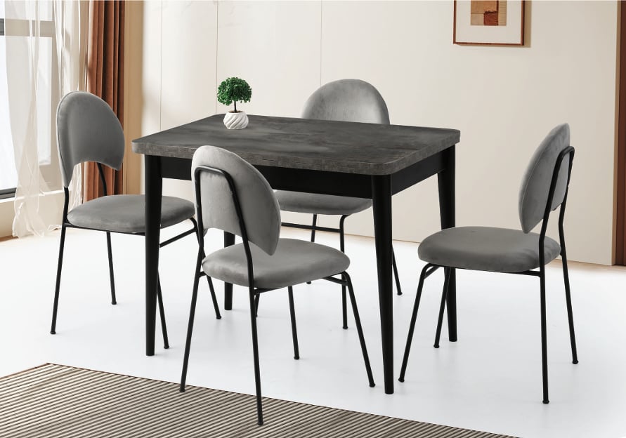Rubi Line Set 3641-182 Gonca Masa / 1375 Suna Sandalye