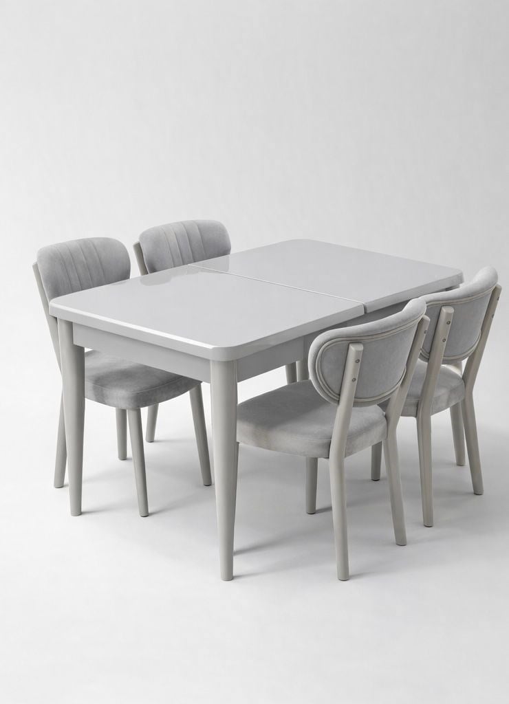 Akın 70*110  Açılır Yemek Masası Sis Gri Evsan 15