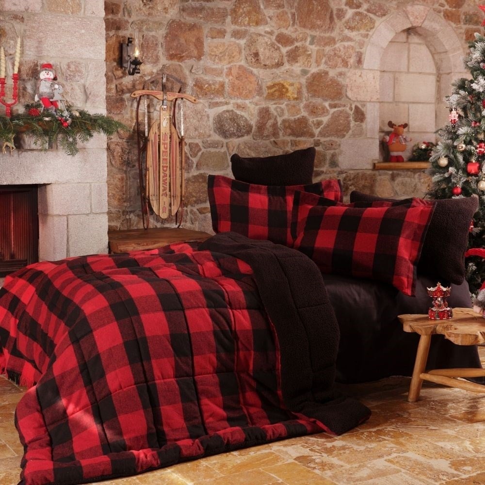 Karaca Mountaın Kırmızı/siyah Çift Kişilik Cozy Comfort