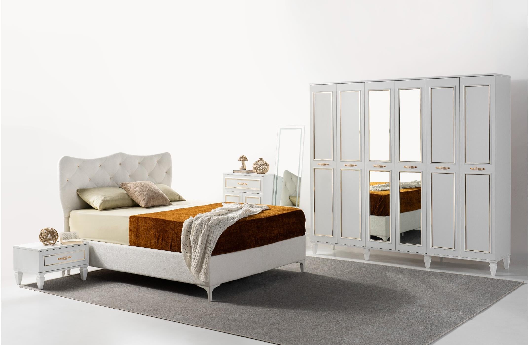 Rainbow Rüya Yatak Odası- Bazalı Komple Mdf