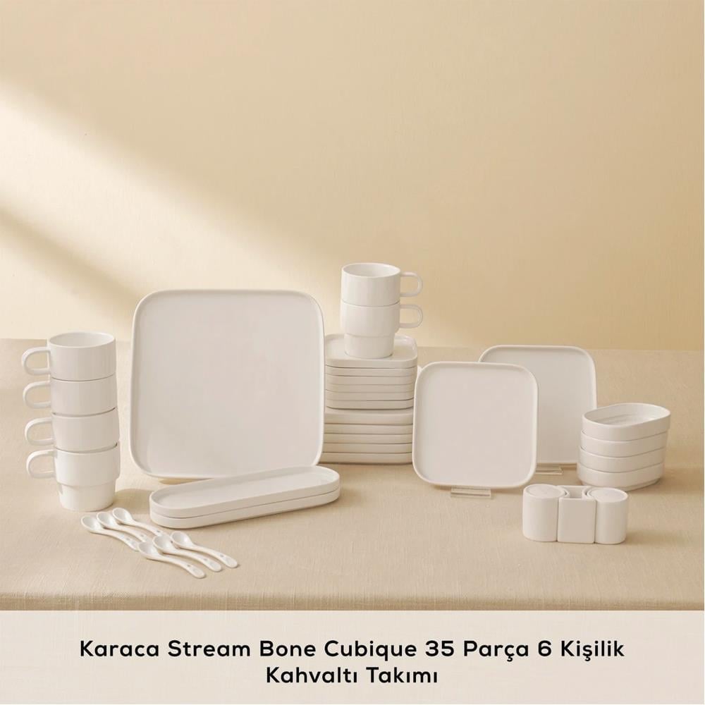 KARACA CUBIQUE 35 PRÇ KAHVALTI SE, BEYAZ