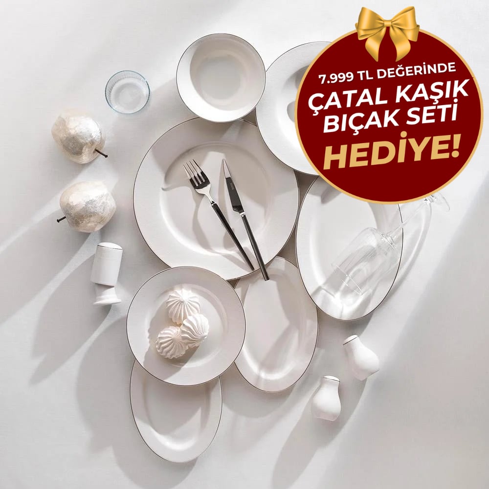 Schafer 1s4647-01001-plt02 Mila Platin02 56 Prç Yemek Takımı