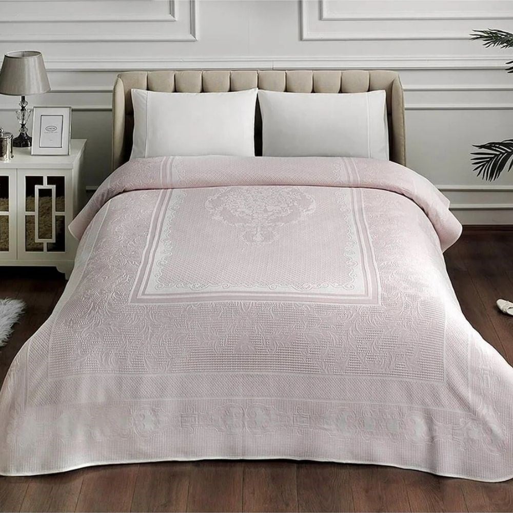 Taç Jakar Pike Takımı Petrına  Çift Kişilik Pembe