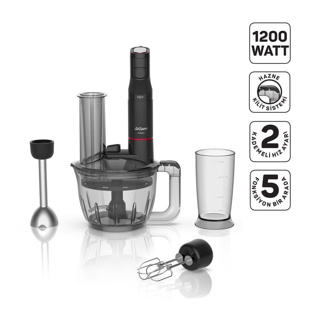Arzum AR1149-01 Proart Multi Blender Set Siyah