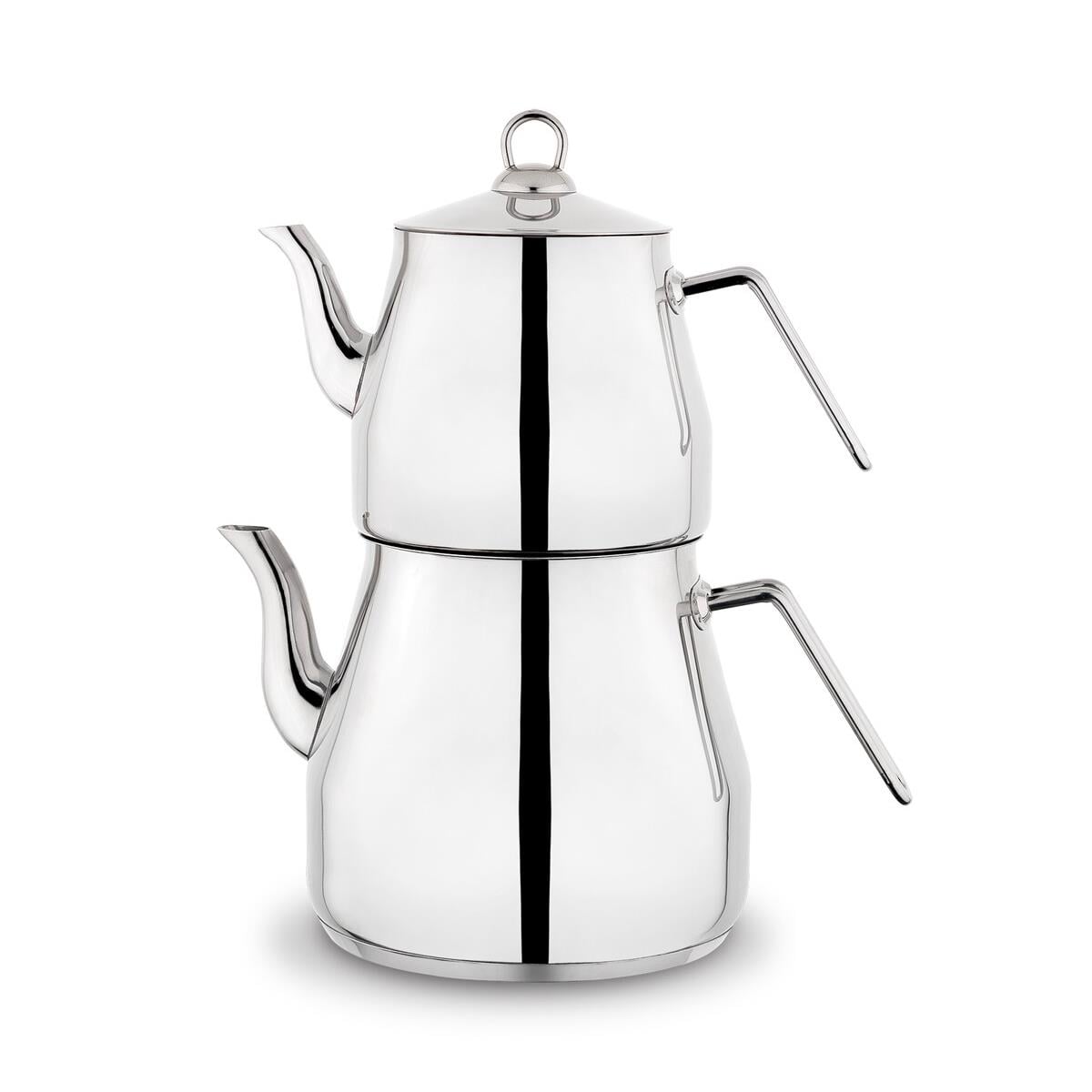 SCHAFER 1P122 15001 GUM01PROCHEF DEV ÇAYDANLIK TAKIMI.  4 PARÇA. GÜMÜŞ