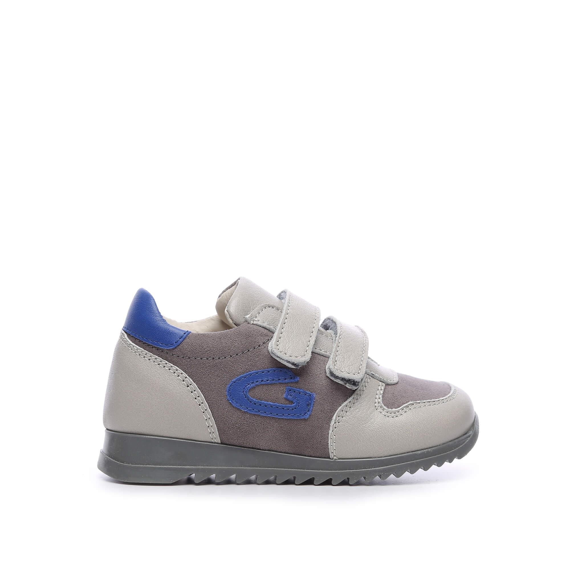 Alberto Guardiani Çocuk Hakiki Deri Gri Çocuk Ayakkabı