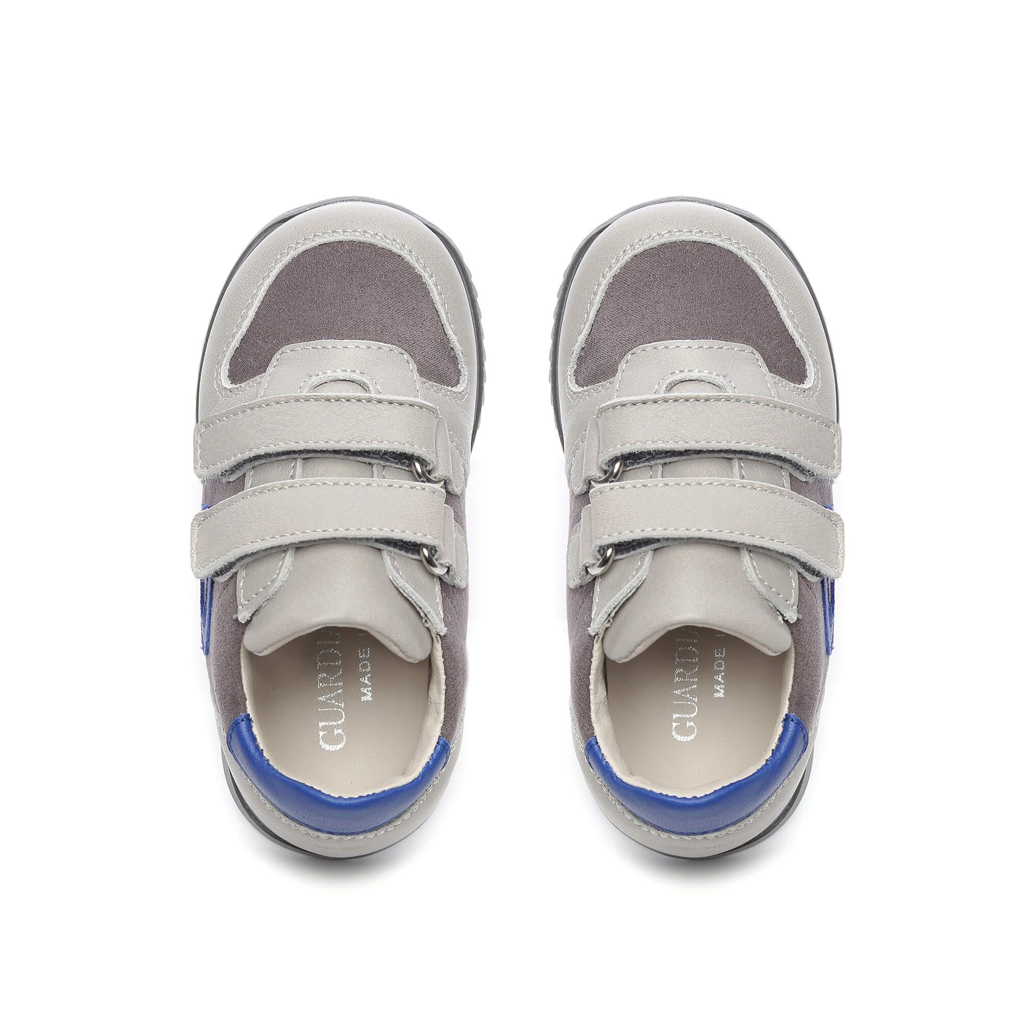 Alberto Guardiani Çocuk Hakiki Deri Gri Çocuk Ayakkabı