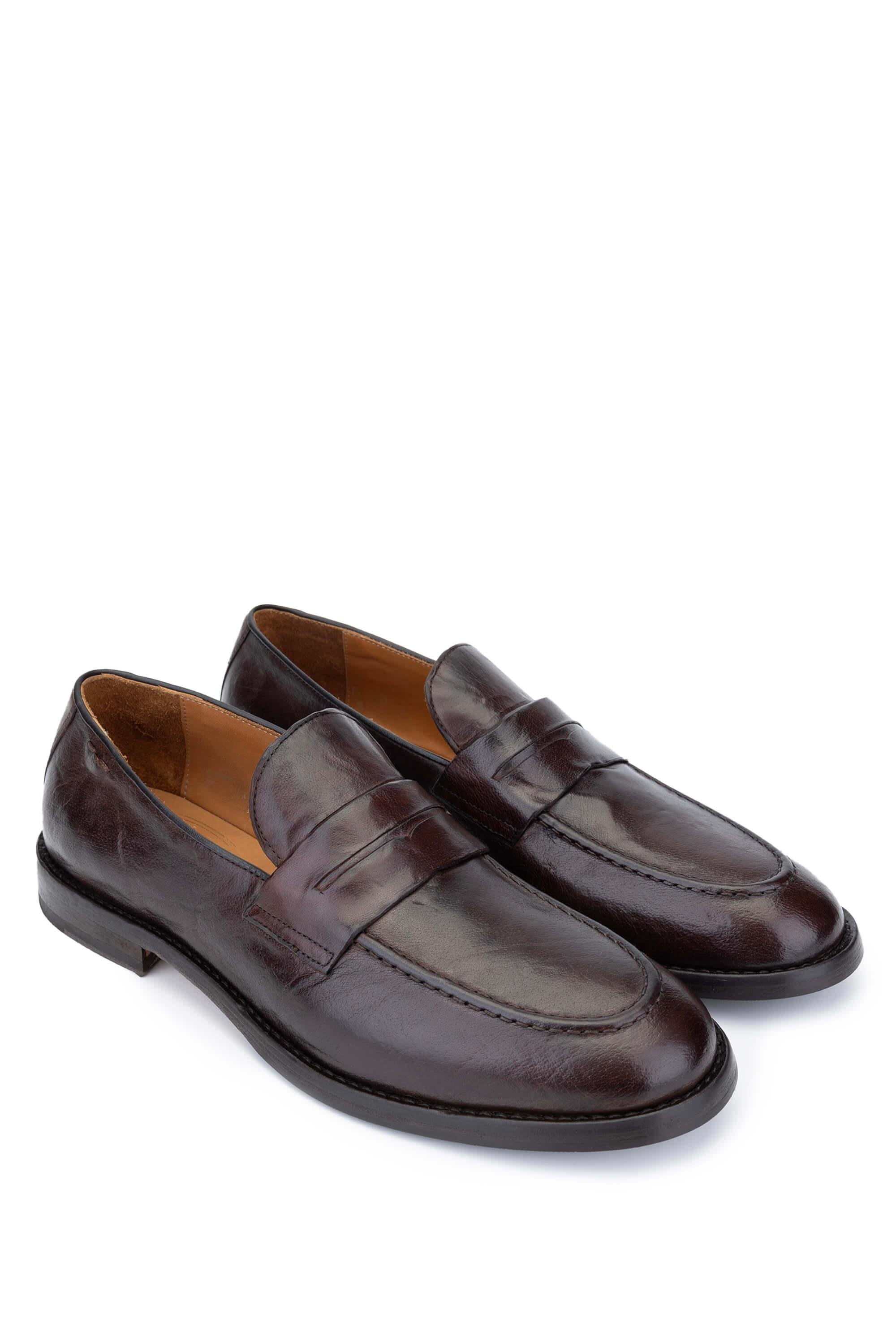 Alexander Hotto Erkek Hakiki Deri Kahverengi Klasik Ayakkabı