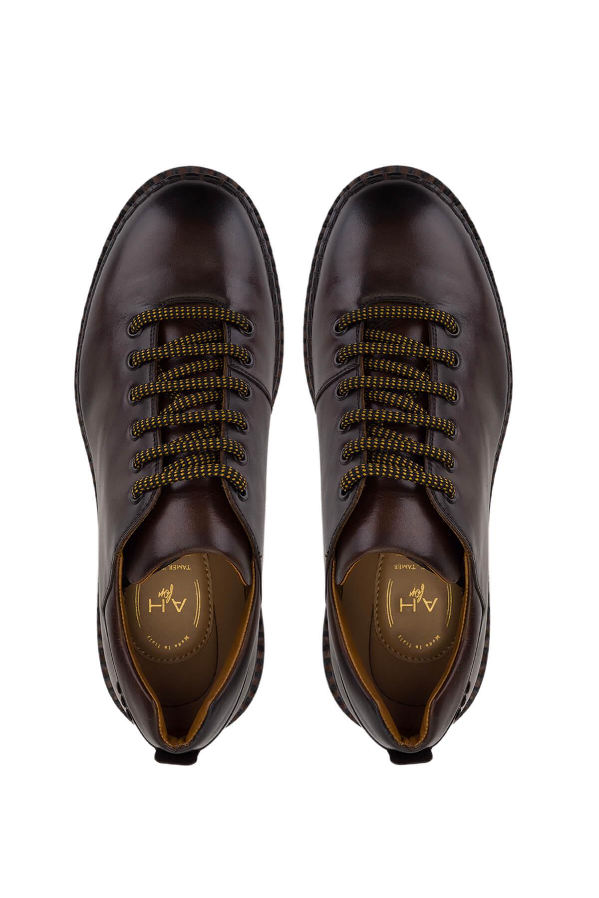 Alexander Hotto Erkek Hakiki Deri Kahverengi Klasik Ayakkabı