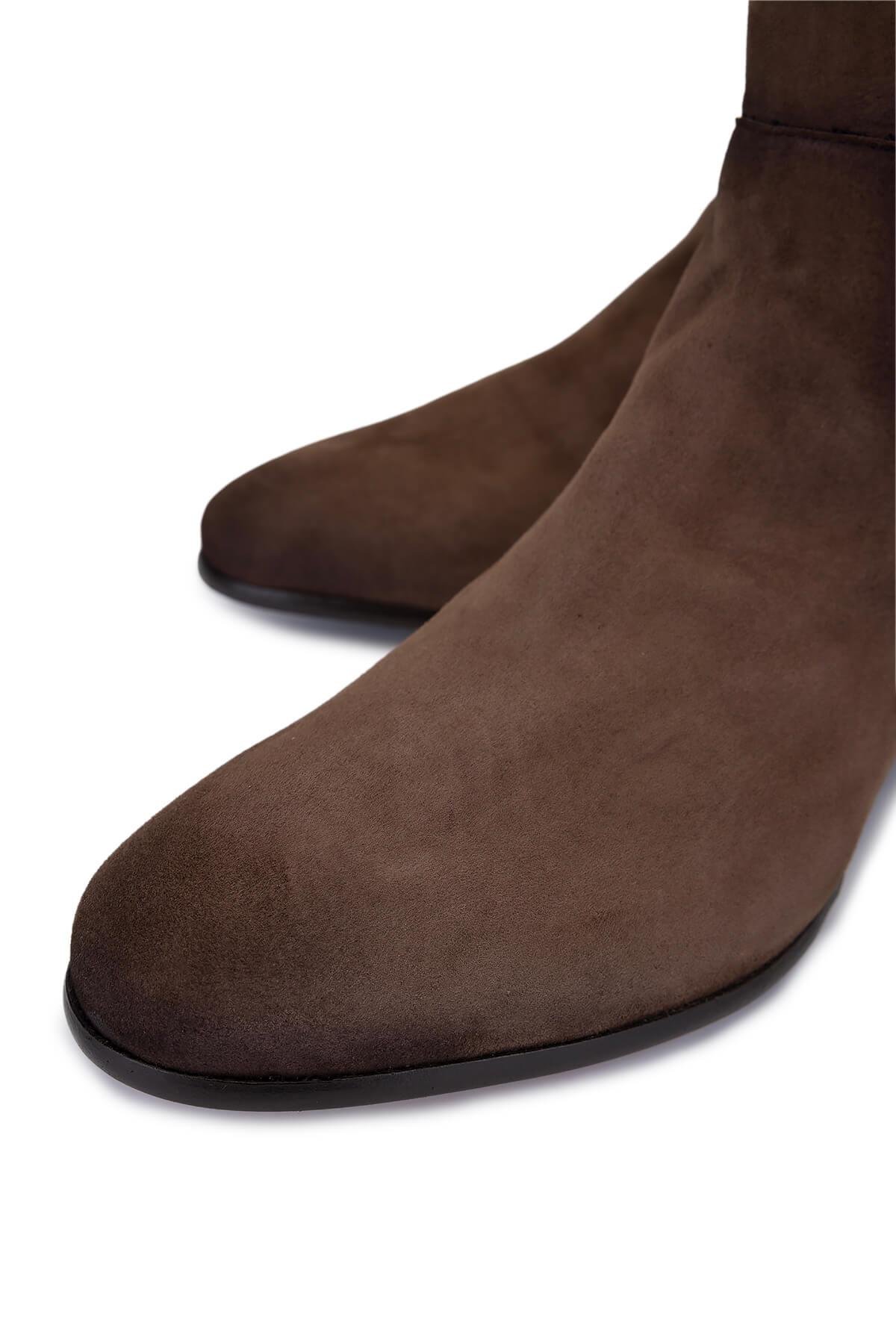 Alexander Hotto Kadın Hakiki Deri Kahverengi Bot