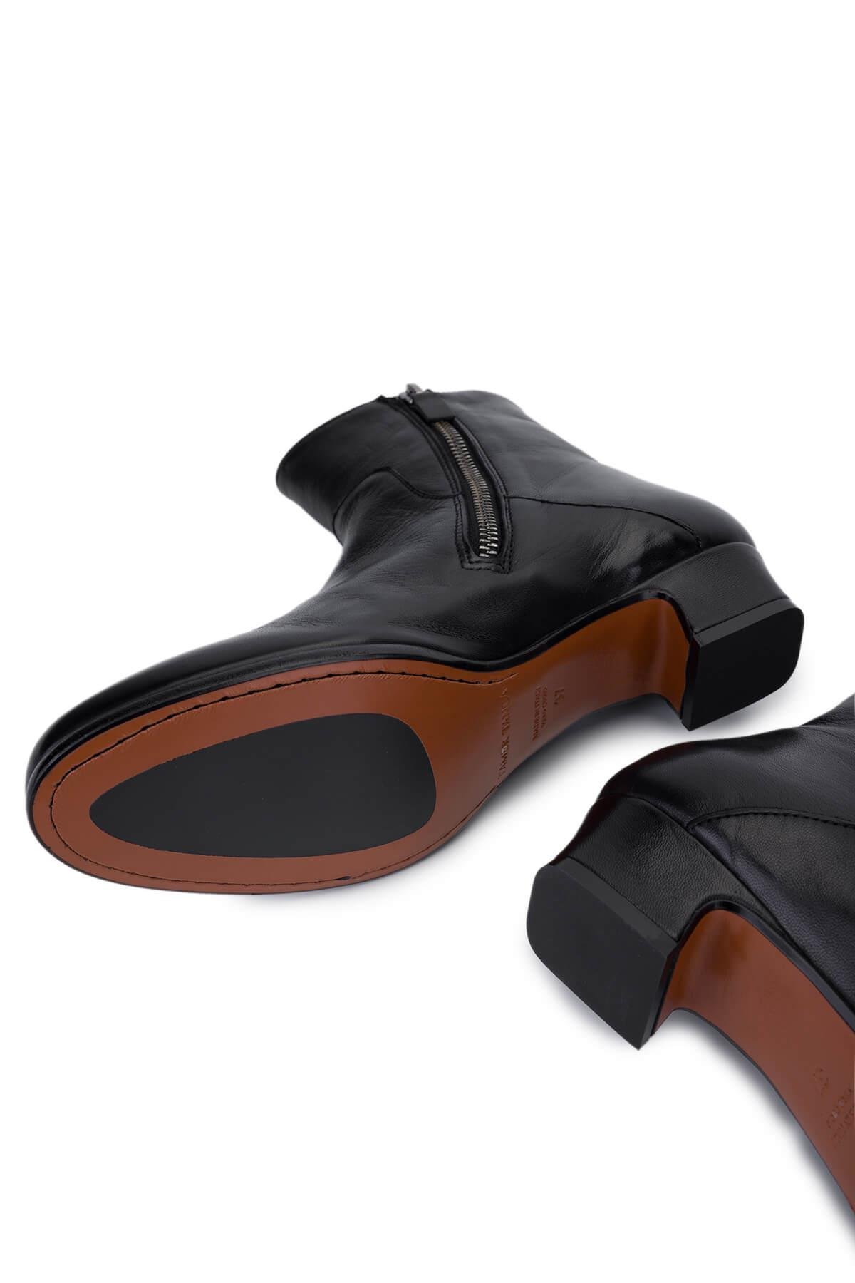 Alexander Hotto Kadın Hakiki Deri Siyah Bot