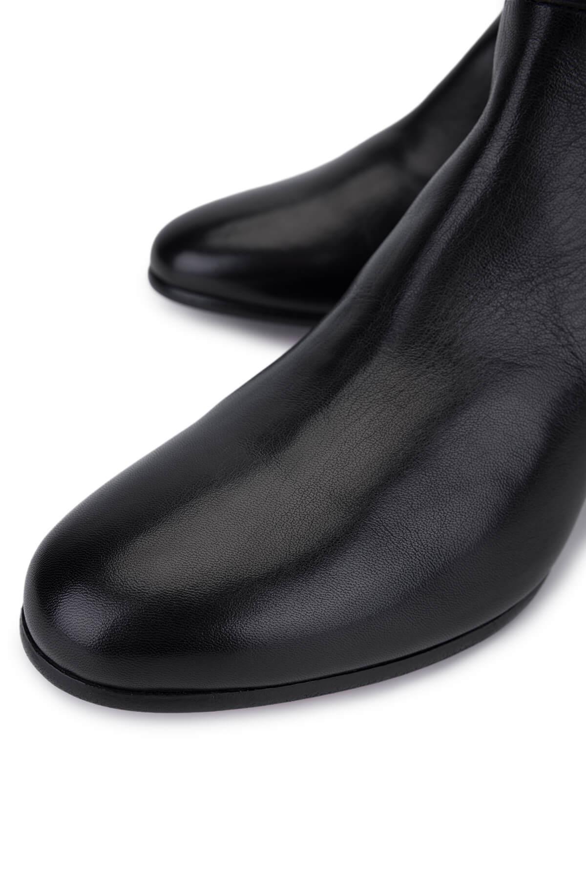 Alexander Hotto Kadın Hakiki Deri Siyah Bot