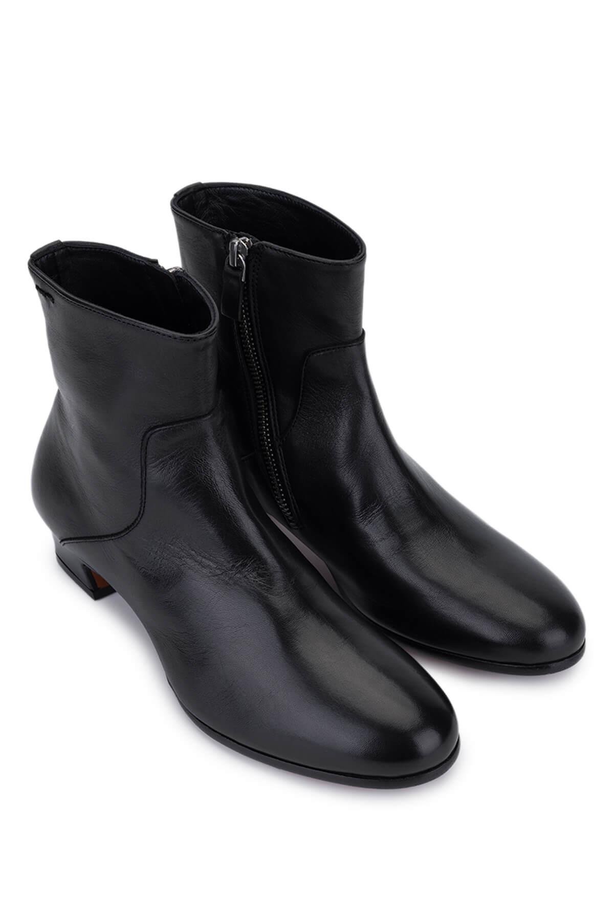 Alexander Hotto Kadın Hakiki Deri Siyah Bot
