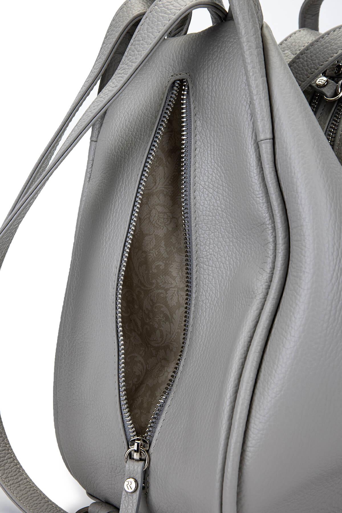 Bruno Rossi Bag Kadın Hakiki Deri Buz Beyazı Sırt & Omuz Çantası