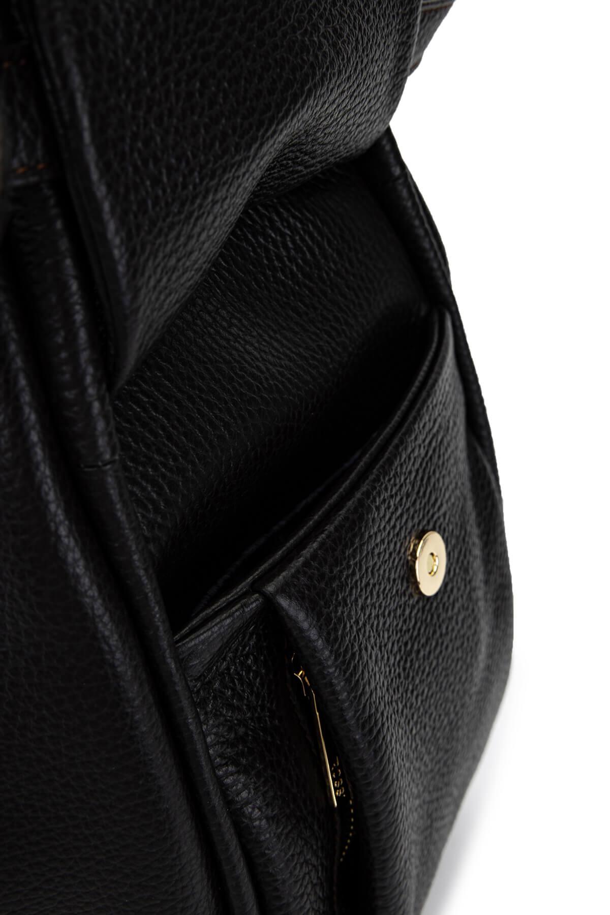 Bruno Rossi Bag Kadın Hakiki Deri Kahverengi Sırt & Omuz Çantası