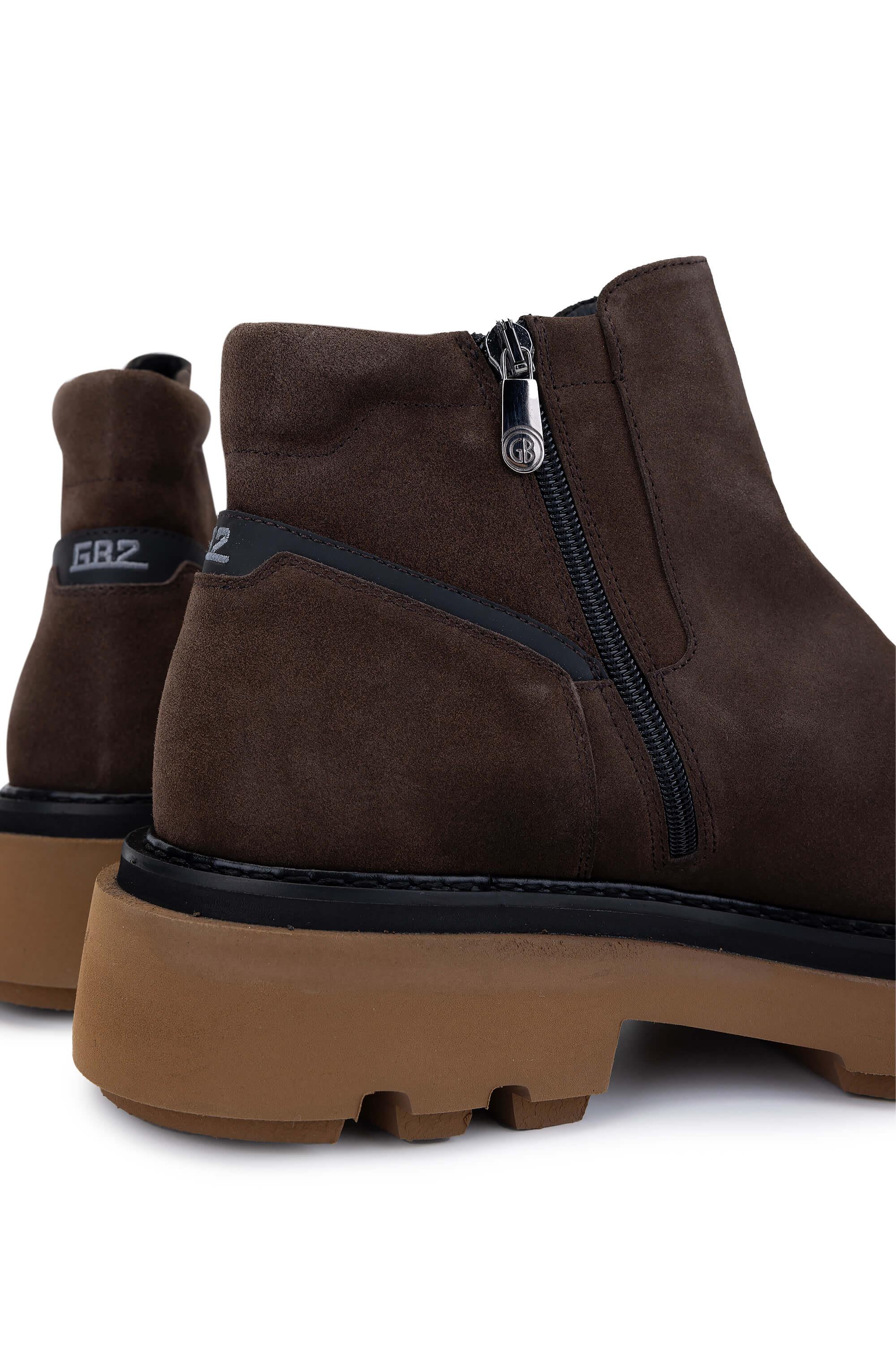 Butteri Erkek Hakiki Deri Kahverengi Casual Bot