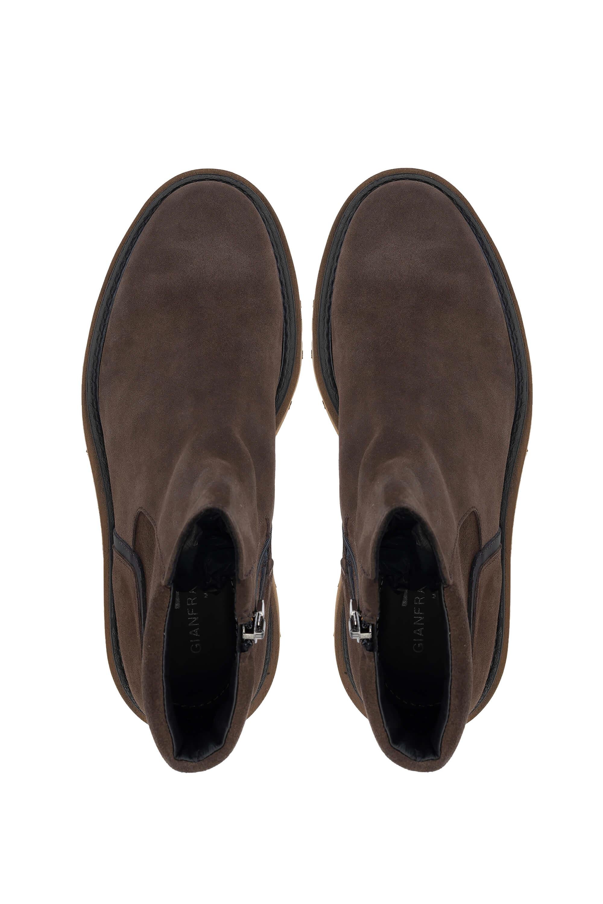 Butteri Erkek Hakiki Deri Kahverengi Casual Bot