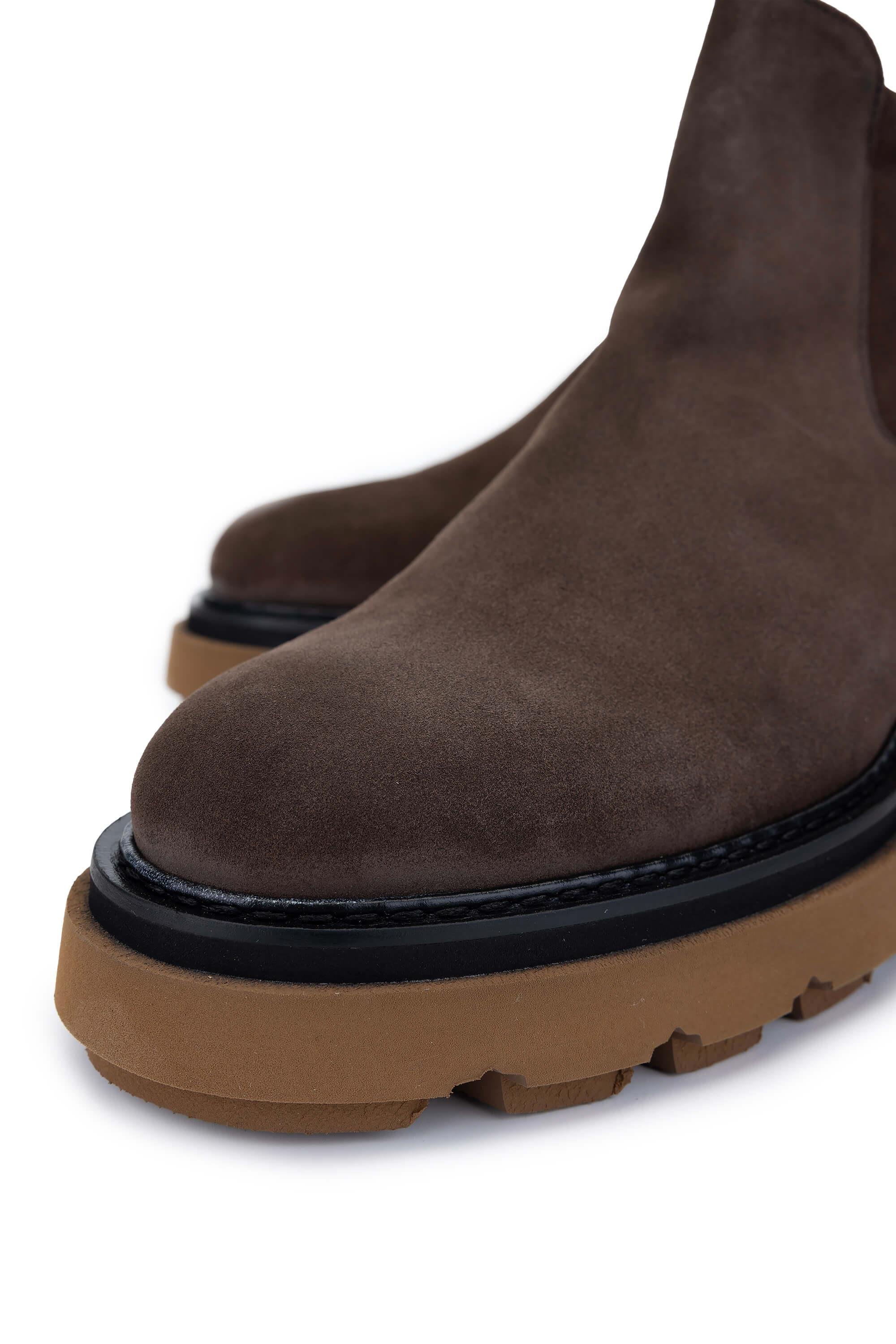 Butteri Erkek Hakiki Deri Kahverengi Casual Bot