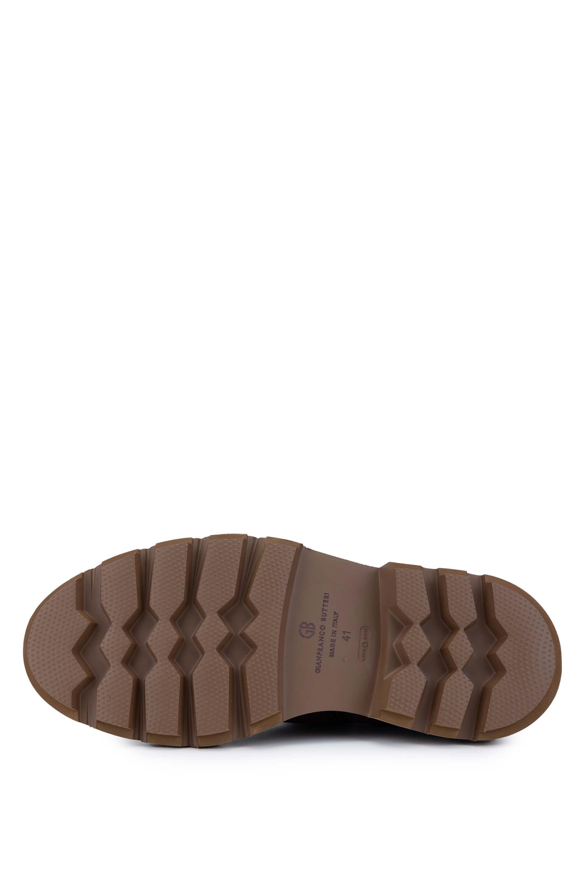 Butteri Erkek Hakiki Deri Kahverengi Casual Bot