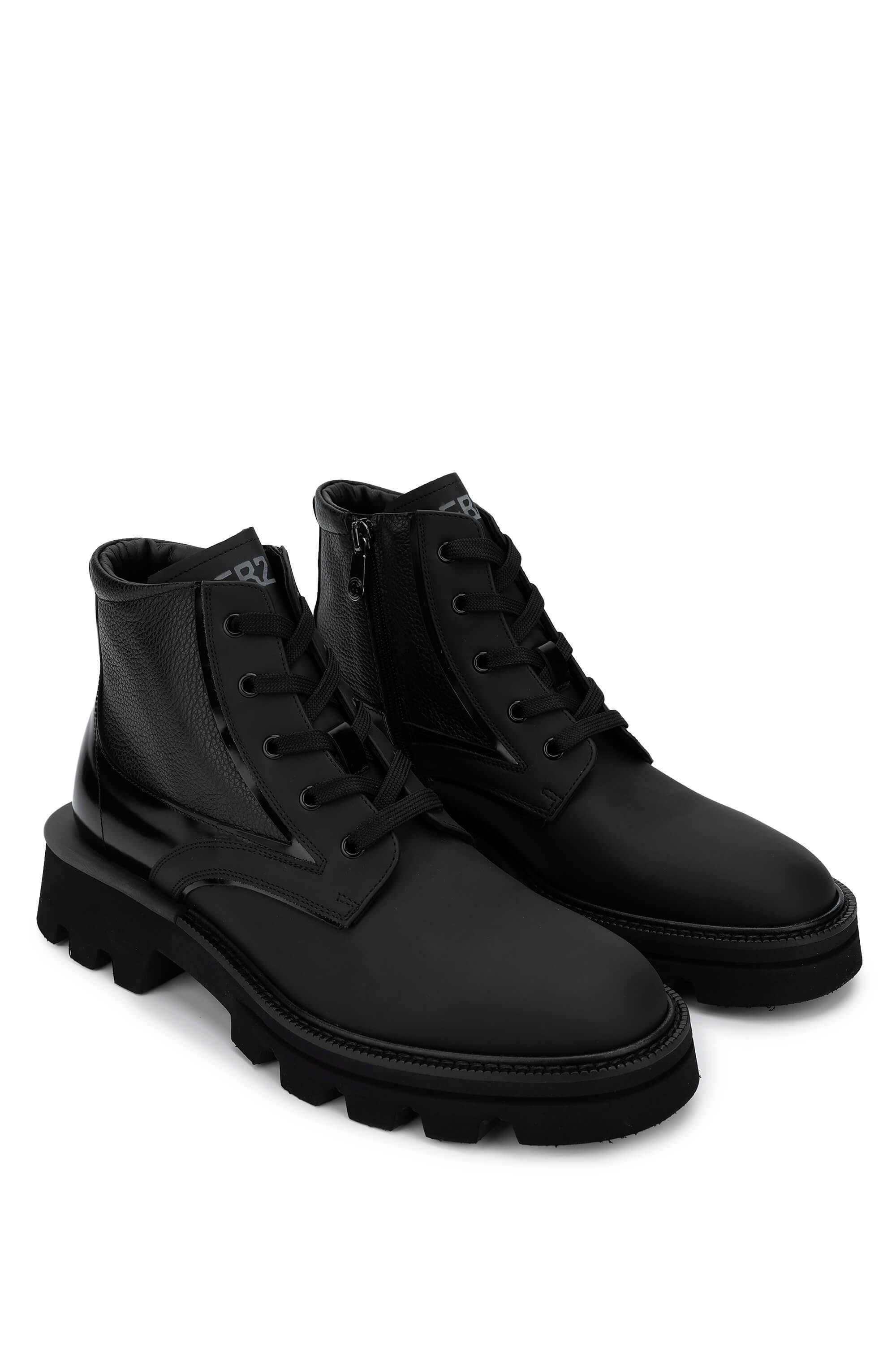 Butteri Erkek Hakiki Deri Siyah Casual Bot